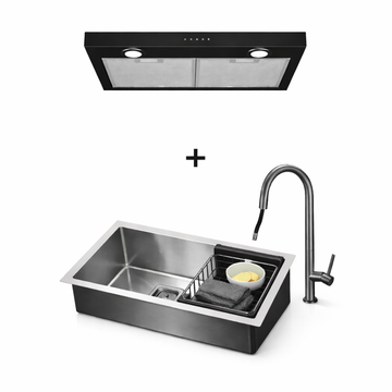 Hood + Sink & Pull-Down Faucet